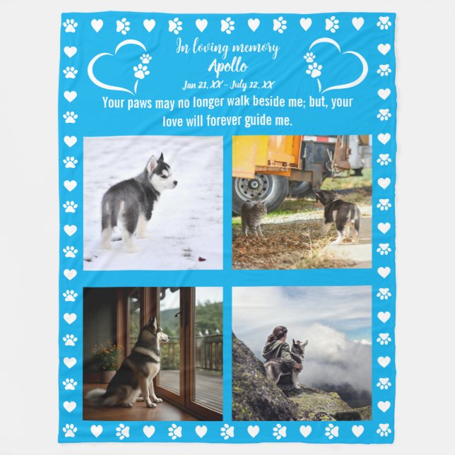 Tassavtrycken Kärlek Photo Fleecefilt (Framsidan)