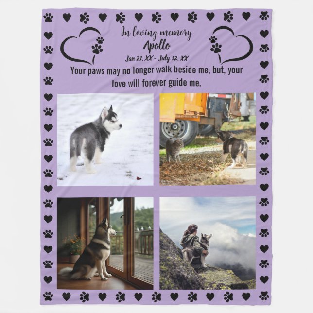 Tassavtrycken Kärlek Photo Fleecefilt (Framsidan)