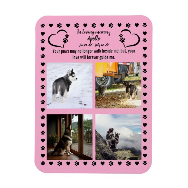 Tassavtrycken Kärlek Photo Magnet (Vertikal)