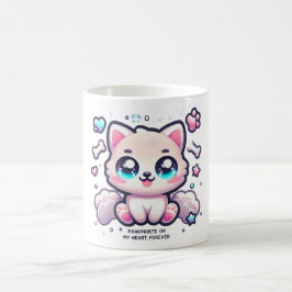 Tassavtrycken Kawaii Puppy Mugg på mitt hjärta, Fo