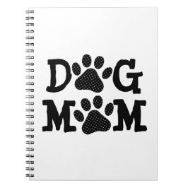 Tassavtrycken Polka Dot HUND MAMMA Anteckningsbok