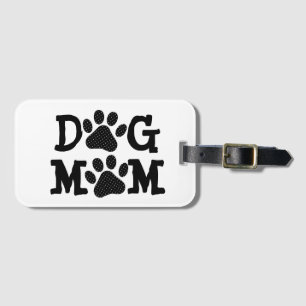 Tassavtrycken Polka Dot HUND MAMMA Bagagebricka