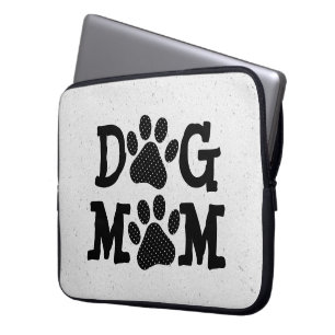 Tassavtrycken Polka Dot HUND MAMMA Laptop Fodral
