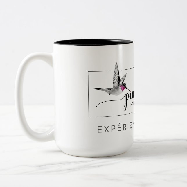 Tasse 15 oz Pink Colibri Två-Tonad Mugg (Vänster)