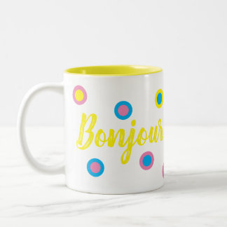 Tasse 2 Couleurs Bonjour Två-Tonad Mugg
