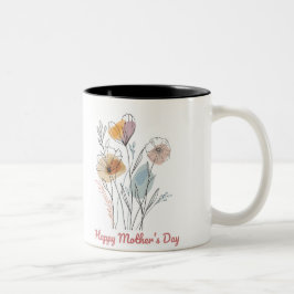 Tasse 2 Couleurs Happy Mother's Day Två-Tonad Mugg
