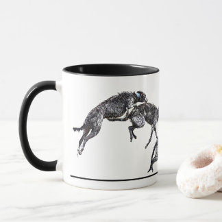 Tasse 2 Couleurs Jeux de scottish deerhounds Mugg