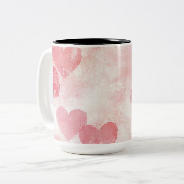 Tasse 2 Couleurs Personalized Valentine Coffee Mug Två-Tonad Mugg (Framsida vänster)