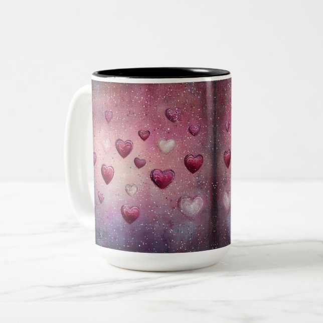 Tasse 2 Couleurs Personalized Valentine Coffee Mug Två-Tonad Mugg (Framsida vänster)