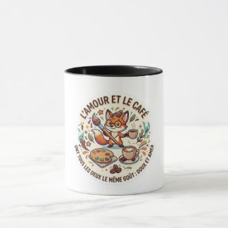 Tasse à Café avec Citation : « L’amour et le café Mugg