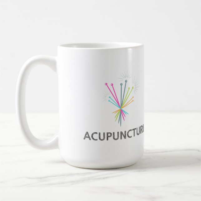 Tasse Acupuncture, cadeau acupuncteur  Kaffemugg (Vänster)