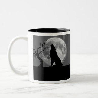 Tasse Artistique Nature et Pleine Lune Två-Tonad Mugg