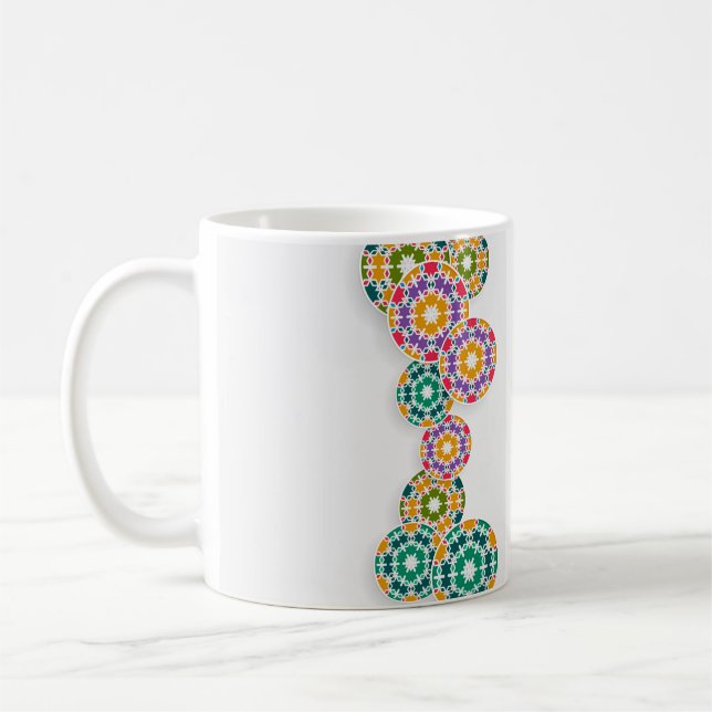 tasse avec avec l'artisanat marocain kaffemugg (Vänster)