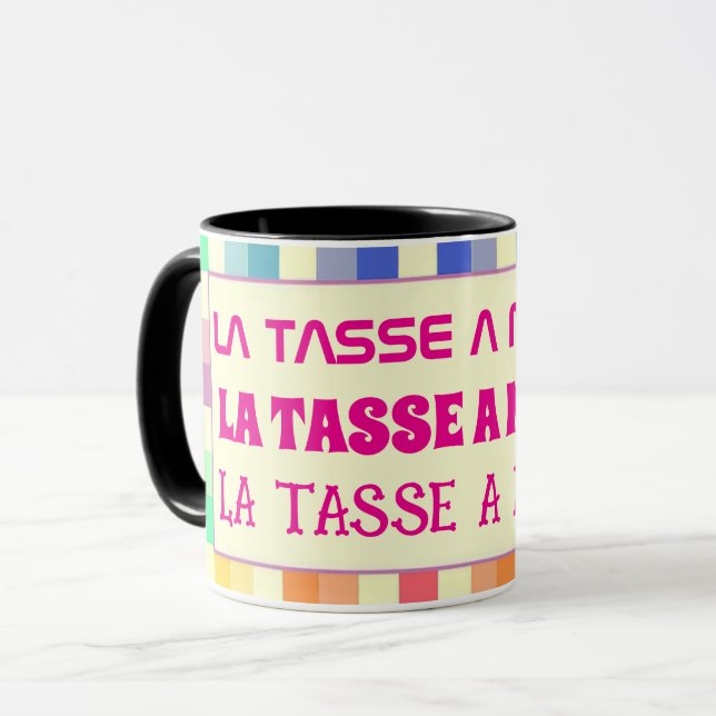 Tasse avec texte modifiable mugg (Framsida vänster)