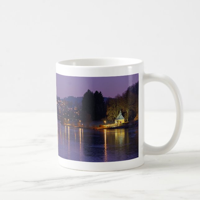 Tasse Biggesee in Olpe bei Nacht Kaffemugg (Höger)