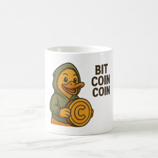 Tasse Bit Coin Coin – Mug humoristique canard cryp Kaffemugg