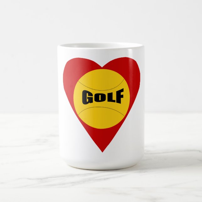 Tasse  blanche classique  AMOUR  GOLF Kaffemugg (Center)