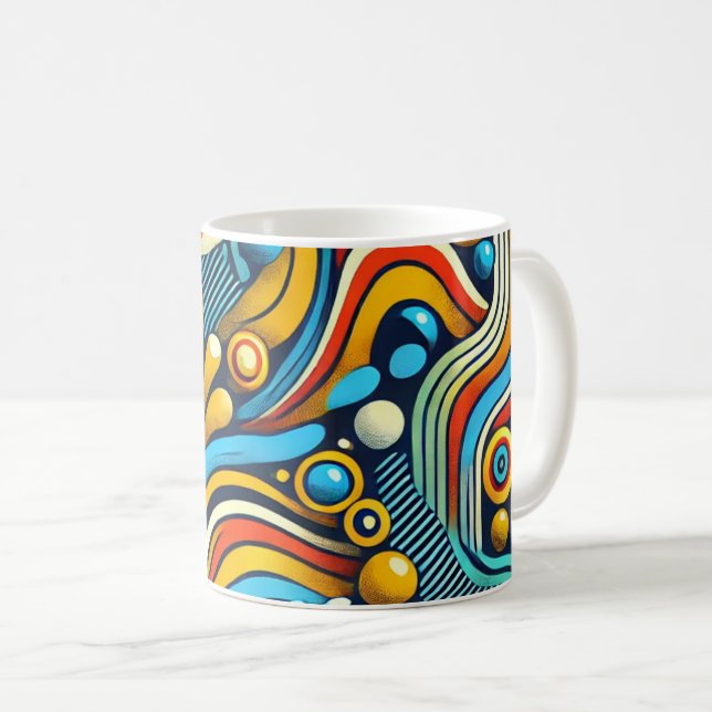 Tasse café Wax africain Kaffemugg (Framsida höger)