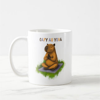 Tasse capybara au yoga kaffemugg