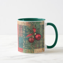 Tasse Christmas Collage Junk Journal Var02 Mugg