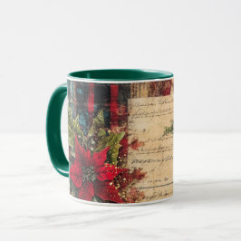 Tasse Christmas Collage Junk Journal Var17 Mugg