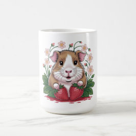 Tasse Cochon d'Inde Espiègle au Jardin de Fraise Kaffemugg