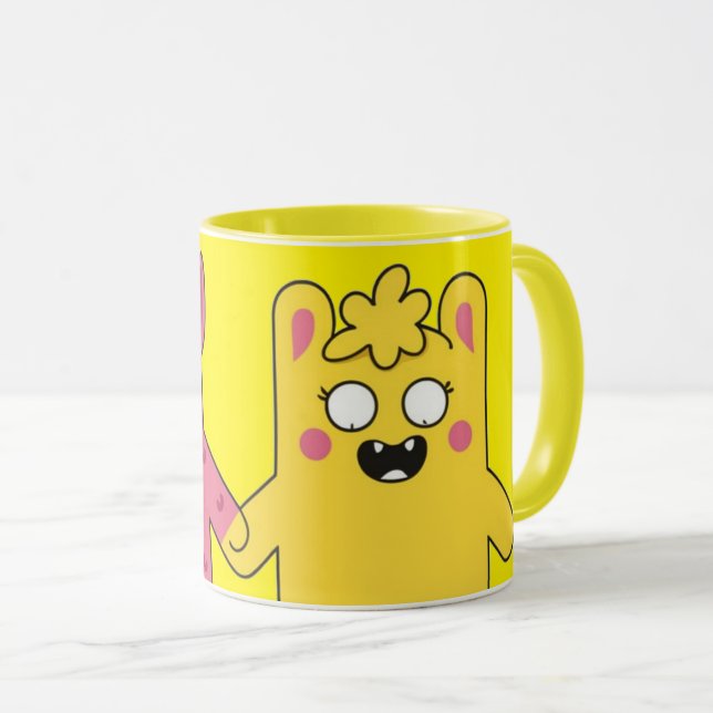 Tasse de Café avec Personnages de Dessins Animés Mugg (Framsida höger)