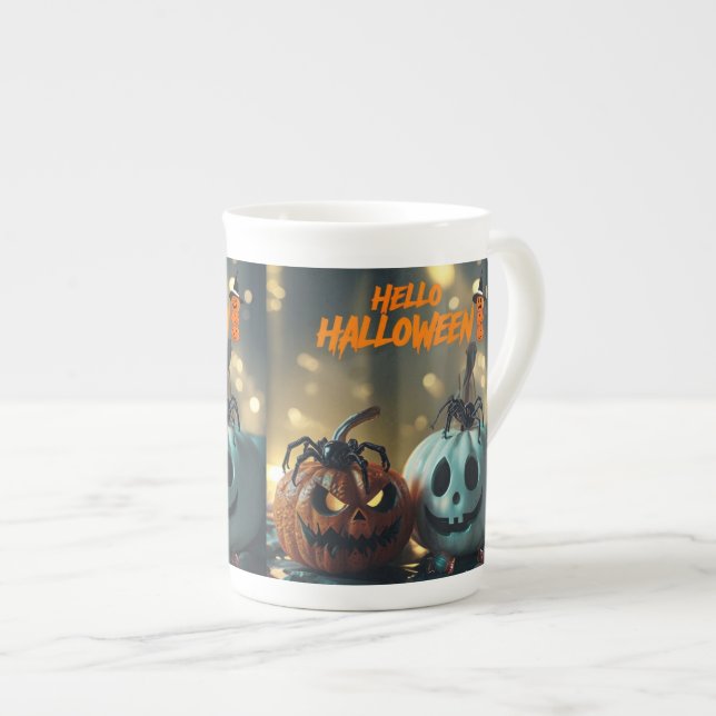 Tasse de Citrouille Hello Halloween! Benporslin Mugg (Framsida höger)