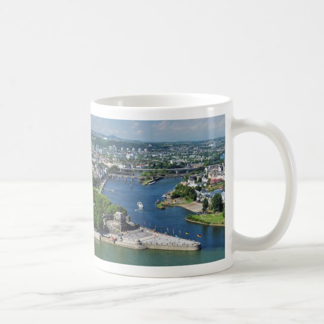 Tasse deutsches Eck in Koblenz Kaffemugg (Höger)