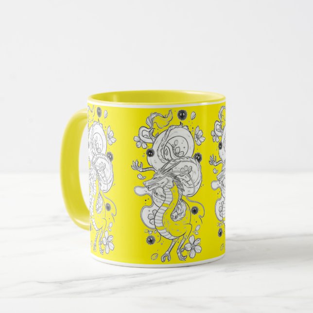 Tasse dragon de chine mugg (Framsida vänster)