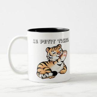 Tasse Enfant avec Adorable Tigre Kawaii Två-Tonad Mugg