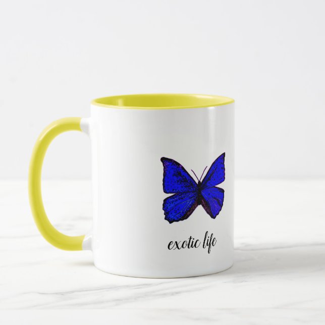 Tasse exotique papillon "exotic life" mugg (Vänster)