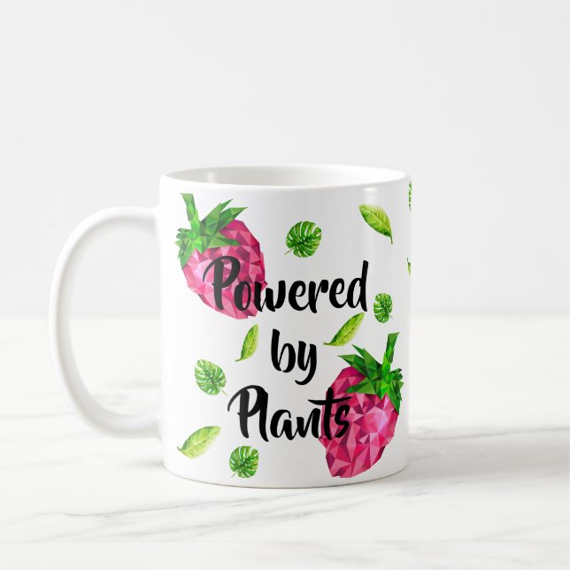 Tasse für Veganer - powered by plants Kaffemugg (Vänster)