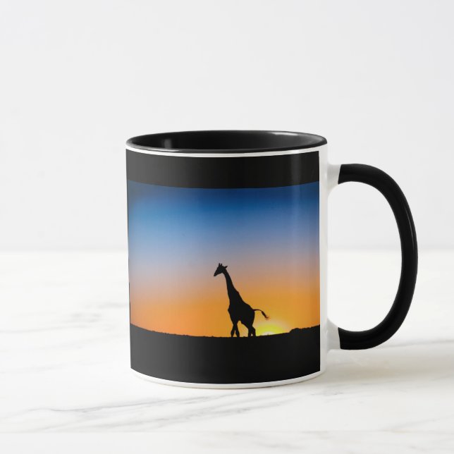 Tasse Giraffen Sonnenuntergang Mugg (Höger)