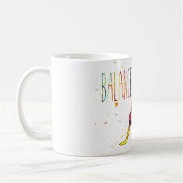 Tasse im Yoga-Aquarell-Design Kaffemugg