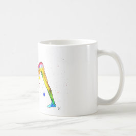 Tasse im Yoga-Aquarell-Design Kaffemugg