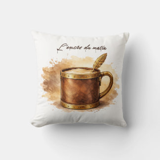 Tasse l'encre du matin kudde