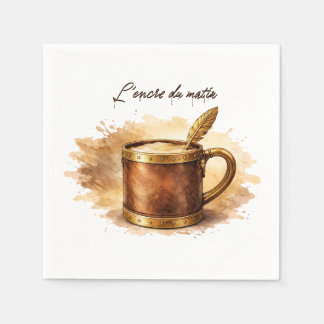 Tasse l'encre du matin pappersservett