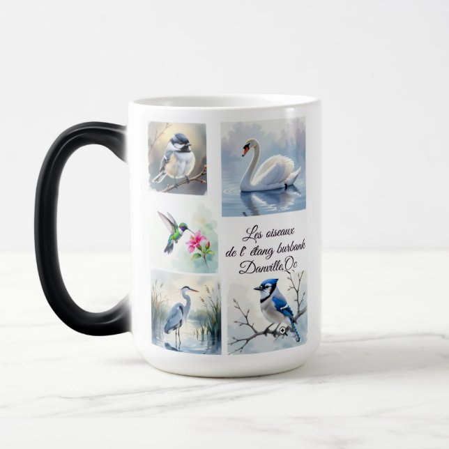 Tasse « Les oiseaux de l’Étang Burbank – Danville  Magisk Mugg (Vänster)