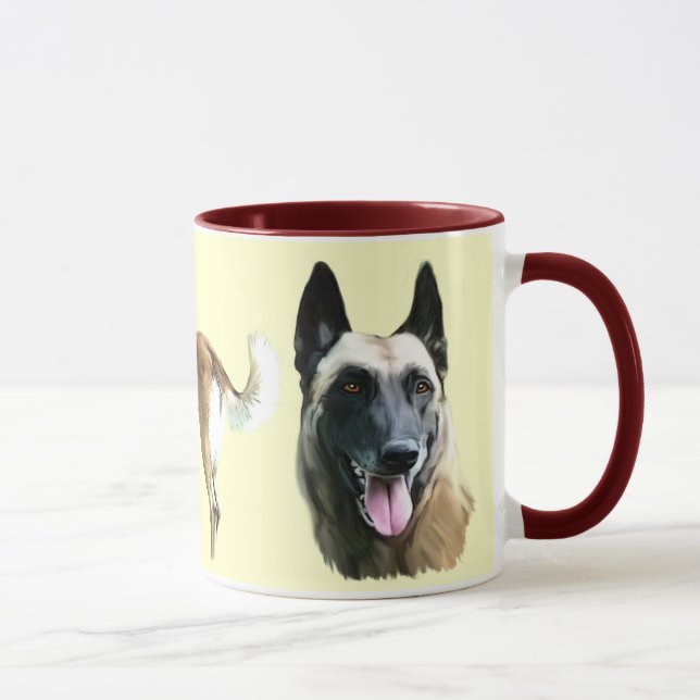 tasse malinois mugg (Höger)