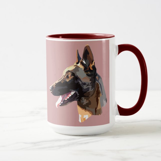 tasse malinois mugg (Höger)