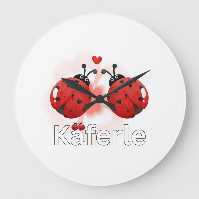 Tasse Marienkäfer Stor Klocka (Framsida)