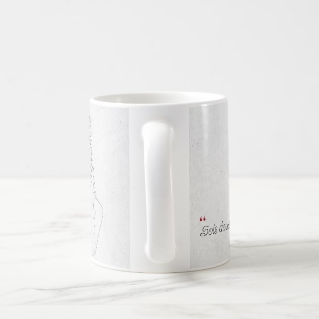 Tasse minimaliste citation kaffemugg (Handtag)