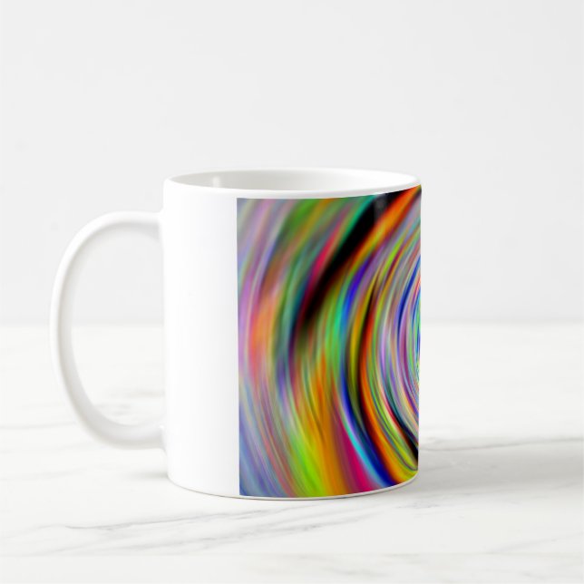 Tasse , mit Farbigem motiv Kaffemugg (Vänster)
