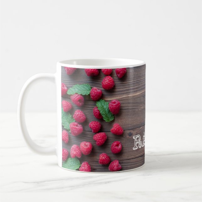 Tasse mit Himbeeren Motiv Kaffemugg (Vänster)