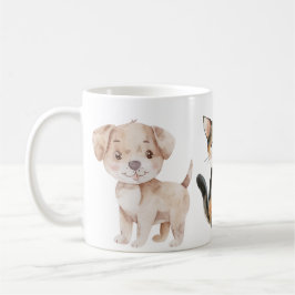 Tasse mit Hund, Katze und Huhn Kaffemugg