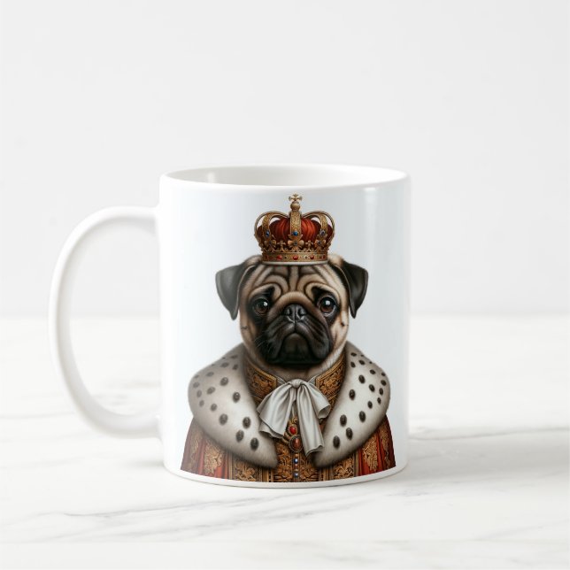 Tasse mit Mops Kaffemugg (Vänster)