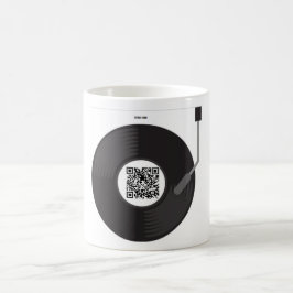 Tasse mit personlisierten Song per QR-Code Kaffemugg