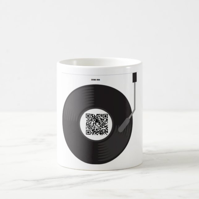 Tasse mit personlisierten Song per QR-Code Kaffemugg (Center)