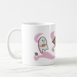 Tasse mit süßen Geistern die Kekse essen Kaffemugg